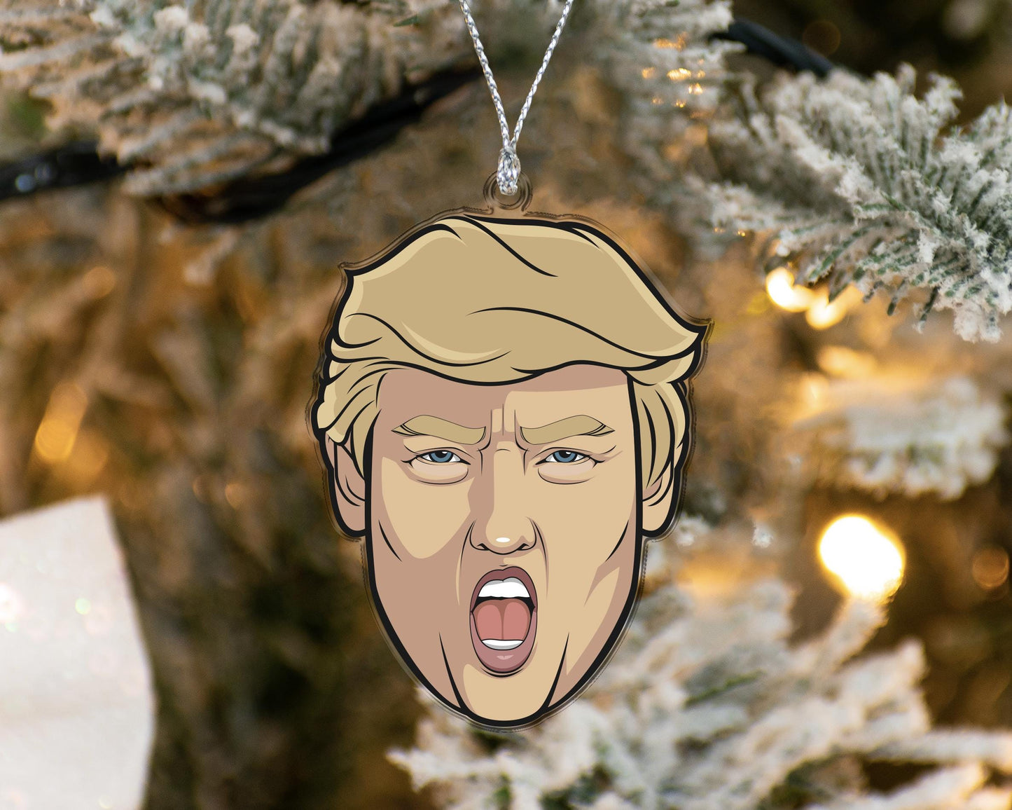 Trump Ornament, Stand with Trump Ornaments, Bulletproof Trump Ornament, Christmas Gift, Fight For America Ornament, President Trump Ornament